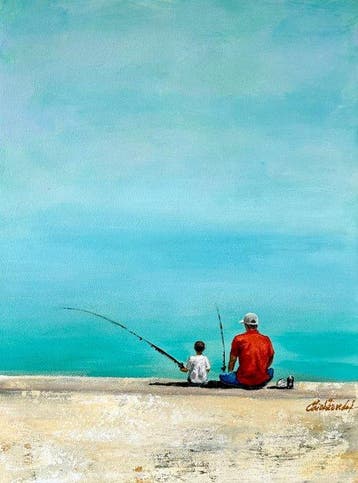 Tetiana Liakhovchuk - Fishermen