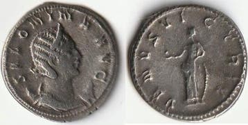 257 259 257 258 Salonina Antoninianus Billon R/ Venus Vic..., Postzegels en Munten, Verzenden