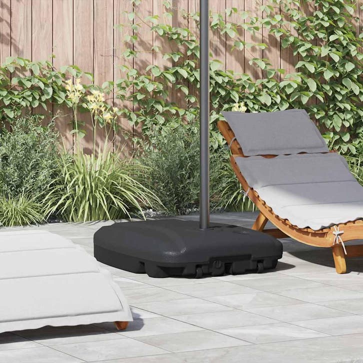vidaXL Parasolvoet zwart, Tuin en Terras, Parasols, Parasolvoet, Nieuw, Minder dan 1 meter, Verzenden