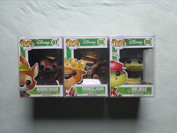 Funko - Funko Pop Robin Hood set (Robin Hood, Prince John,, Antiek en Kunst