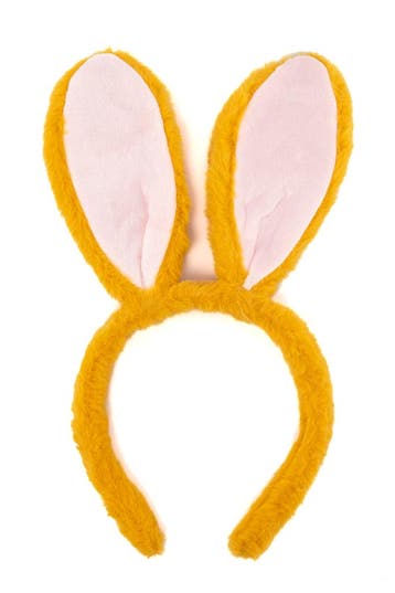 KIMU® Haarband Konijn Dikke Oren Bruin Diadeem Konijnenoren, Ophalen of Verzenden, Nieuw, Carnaval, Accessoires