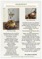 Dienblad bunny creatief met kleur fleurig pasen! stel zelf, Ophalen of Verzenden, Nieuw