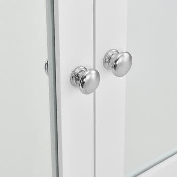Badkamerkast met spiegel spiegelkast 58x56x13 cm wit, Huis en Inrichting, Badkamer | Badkamermeubels, Verzenden, Nieuw