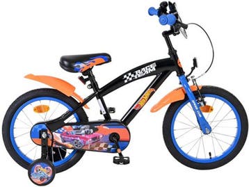 Hot Wheels Kinderfiets - 16 inch - Jongens - Zwart Oranje, Verzenden, Zo goed als nieuw, Volare