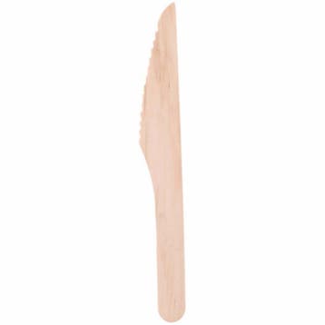 Alpina Houten eetmessen - 16 cm - Set van 50 stuks - Perf..., Ophalen of Verzenden, Nieuw