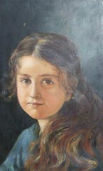 Europese school (XX) - Ritratto di giovane, Antiek en Kunst, Kunst | Schilderijen | Klassiek