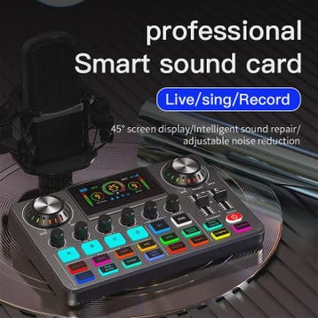 Live Sound Card YAMNWEO: Professionele Audio Mixer voor Stre, Muziek en Instrumenten, Verzenden, Nieuw