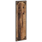 vidaXL Kapstok 35x8x110 cm massief ruw mangohout, Huis en Inrichting, Woonaccessoires | Kapstokken, Verzenden, Nieuw