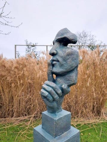 sculptuur, Silence - 78 cm - polystone