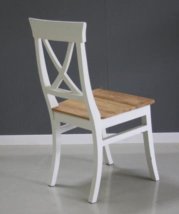 Stoel Willy teak met wit, Huis en Inrichting, Ophalen of Verzenden, Nieuw