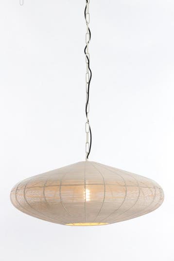 2dekans | Light & Living Hanglamp Bahoto 60cm – Mat Crème –, Ophalen of Verzenden, Zo goed als nieuw