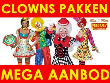 Clownspak - Mega aanbod clown kostuums & clowns accessoires, Kleding | Heren, Ophalen of Verzenden, Nieuw, Kleding