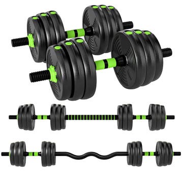 TRUUSK Verstelbare Halterset 20 KG - Korte en Lange Halterse, Sport en Fitness, Verzenden, Nieuw