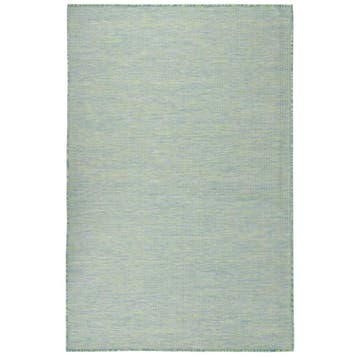 vidaXL Buitenkleed platgeweven 100x200 cm turquoise, Verzenden, Nieuw