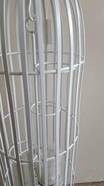 Vogelkooi Large met 5 glaasjes Wit 90 cm, Ophalen of Verzenden, Nieuw
