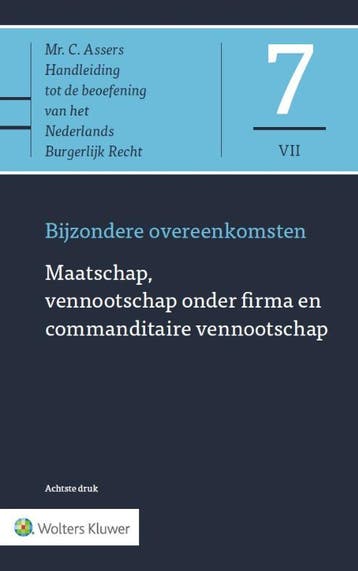 Asser 7-VII Maatschap, vennootschap onder firma en, Boeken, Verzenden, Gelezen, Prof. Mr. M. van Olffen