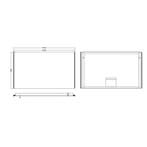 Duo Led Spiegel 100X60Cm, Ophalen of Verzenden, Nieuw
