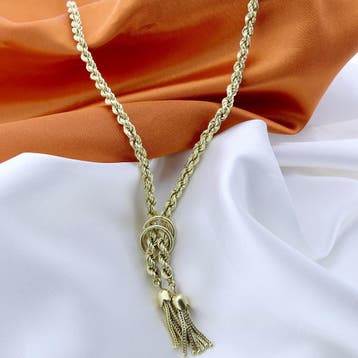Gouden gedraaide schakelketting., Ophalen of Verzenden, Gebruikt, Goud, Goud