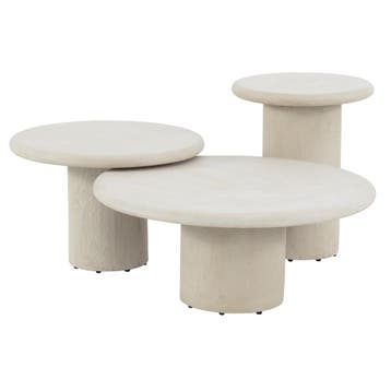 Hampton lounge tuintafel rond mortex beige 60xH40 cm 4, Ophalen of Verzenden, Nieuw