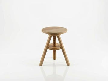 IKEA - Kruk - Hout - Verstelbare draaikruk