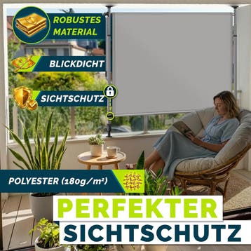 Klemluifel - Balkon luifel - Verticale luifel - 150x310 cm -, Verzenden, Zo goed als nieuw