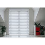 Duo rolgordijn - 130 x 175 cm - wit - licht doorlatend met, Verzenden, Nieuw