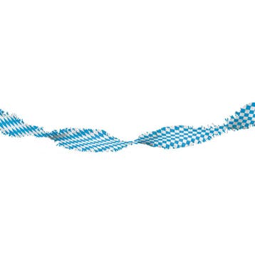 Blauw Witte Crepe Papier Slinger (6m), Ophalen of Verzenden, Nieuw