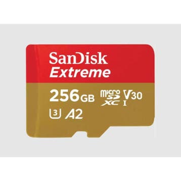 SanDisk Extreme microSDXC 256 GB, Verzenden, Zo goed als nieuw