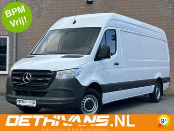 Zakelijke Lease |  Mercedes-Benz Sprinter 317CDI 170PK L3H2, Automaat, Stof, Gebruikt, Zwart