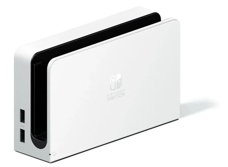 Switch OLED Dock - Nintendo Switch Morgen in huis!, Spelcomputers en Games, Spelcomputers | Nintendo Switch, Zo goed als nieuw