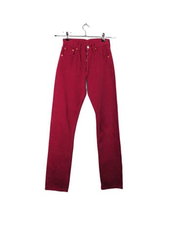 Levis Jeans Dames maat WW25 / L32 Rood Vintage, Ophalen of Verzenden, Nieuw