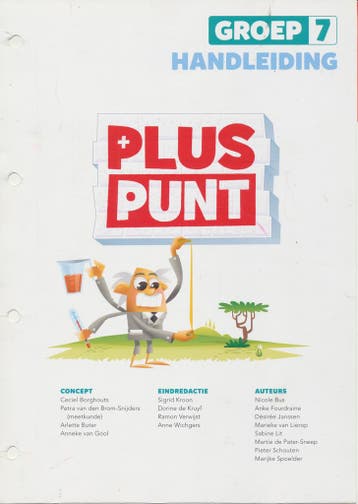 Pluspunt versie 4 Handleiding groep 7 (zonder map), Boeken, Verzenden, Nieuw