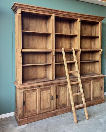Bibliotheekkast met ladder, Huis en Inrichting, Ophalen of Verzenden, Nieuw