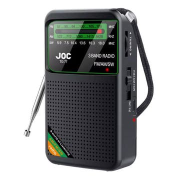 TG77 Noodradio op Batterij - USD-C Herlaadbaar - FM AM SW, Telecommunicatie, Verzenden, Nieuw
