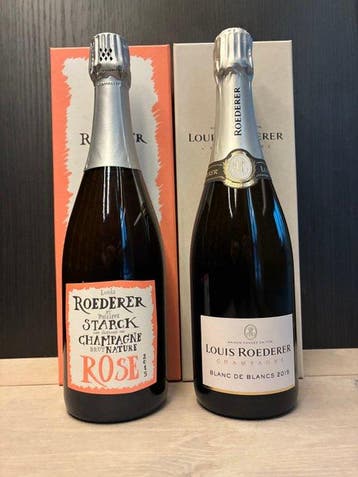 2015 Louis Roederer, Philippe Starck Brut Nature Rose &, Nieuw