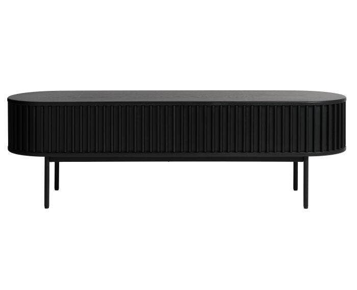 Tv meubel Siena eiken 160 cm - zwart, Huis en Inrichting, Kasten | Televisiemeubels, Nieuw, Ophalen of Verzenden