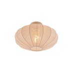 Japandi plafondlamp beige met stoffen kap - Bida, Verzenden, Nieuw, Stof, Design
