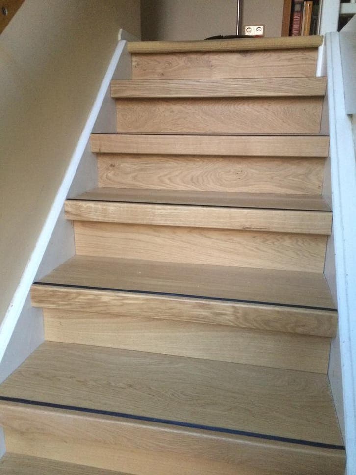 Trap | eiken overzettreden | traprenovatie | GROTE VOORRAAD!, Doe-het-zelf en Verbouw, Ladders en Trappen, Trap, Nieuw, 2 tot 4 meter