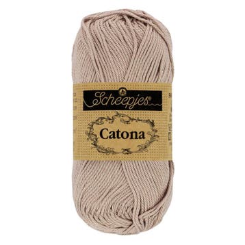 Scheepjes Catona 25g - 406 Soft Beige, Ophalen of Verzenden, Nieuw, Breien of Haken, Wol of Garen