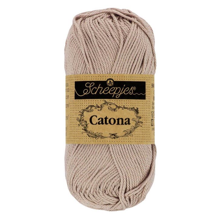 Scheepjes Catona 25g - 406 Soft Beige, Hobby en Vrije tijd, Breien en Haken, Breien of Haken, Nieuw, Wol of Garen, Ophalen of Verzenden