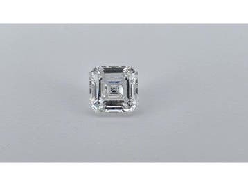 Veiling - Diamant  asscher 3.00 crt ( IGI gecertificeerd ), Nieuw
