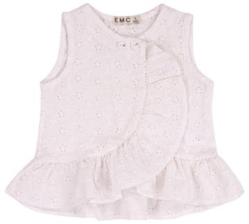 EMC baby meisjes top kant wit - 74 (6-9 maanden), Ophalen of Verzenden, Nieuw
