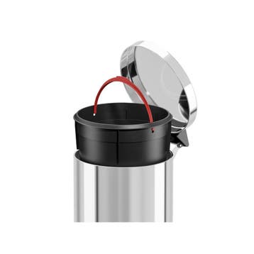 Hailo Solid M pedaalemmer 12l - RVS, Huis en Inrichting, Woonaccessoires | Prullenbakken, Verzenden, Nieuw