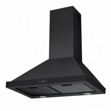Afzuigkap 60cm Zwart 600m3 led NIEUW, Wandschouwkap, Recirculatie, Nieuw, Ophalen of Verzenden