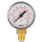 -1..3 Bar Manometer Onderaansluiting Staal/Messing 63 mm, Verzenden, Nieuw