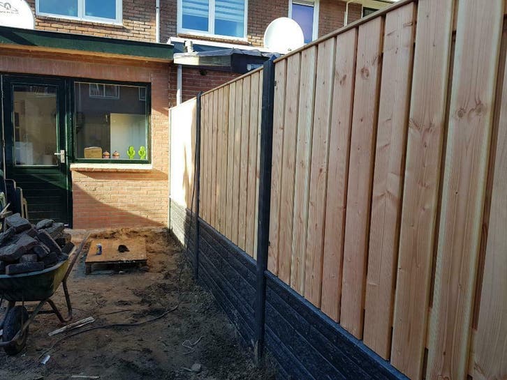 Schuttingen vanaf €95 per meter – levering &amp; plaatsing, Tuin en Terras, Schuttingen, 6 meter of meer, Nieuw, Hout, 1 tot 2 meter