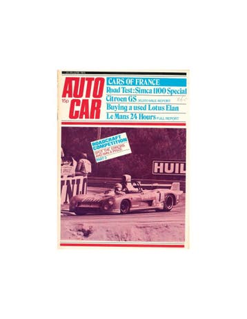 1974 AUTOCAR MAGAZINE 4053 ENGELS, Nieuw, Author