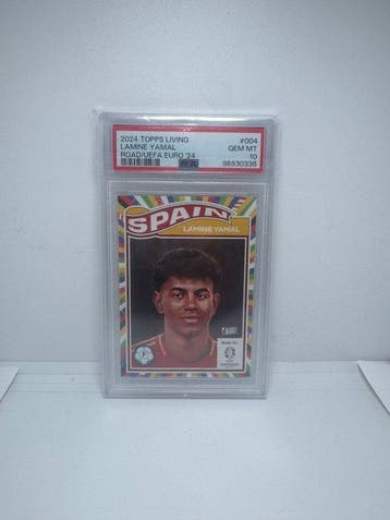 2024 Topps Living UEFA Lamine Yamal - PSA 10 - 1 Graded card, Nieuw