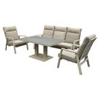 Barolo New York stoel bank dining loungeset 4 delig, Tuin en Terras, Tuinsets en Loungesets, Ophalen of Verzenden, Nieuw