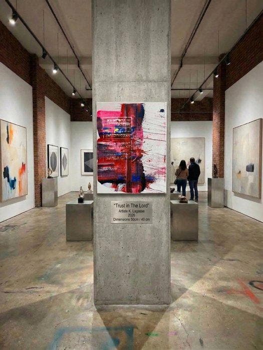 Karl Lagasse - Trust in The Lord, Antiek en Kunst, Kunst | Schilderijen | Modern